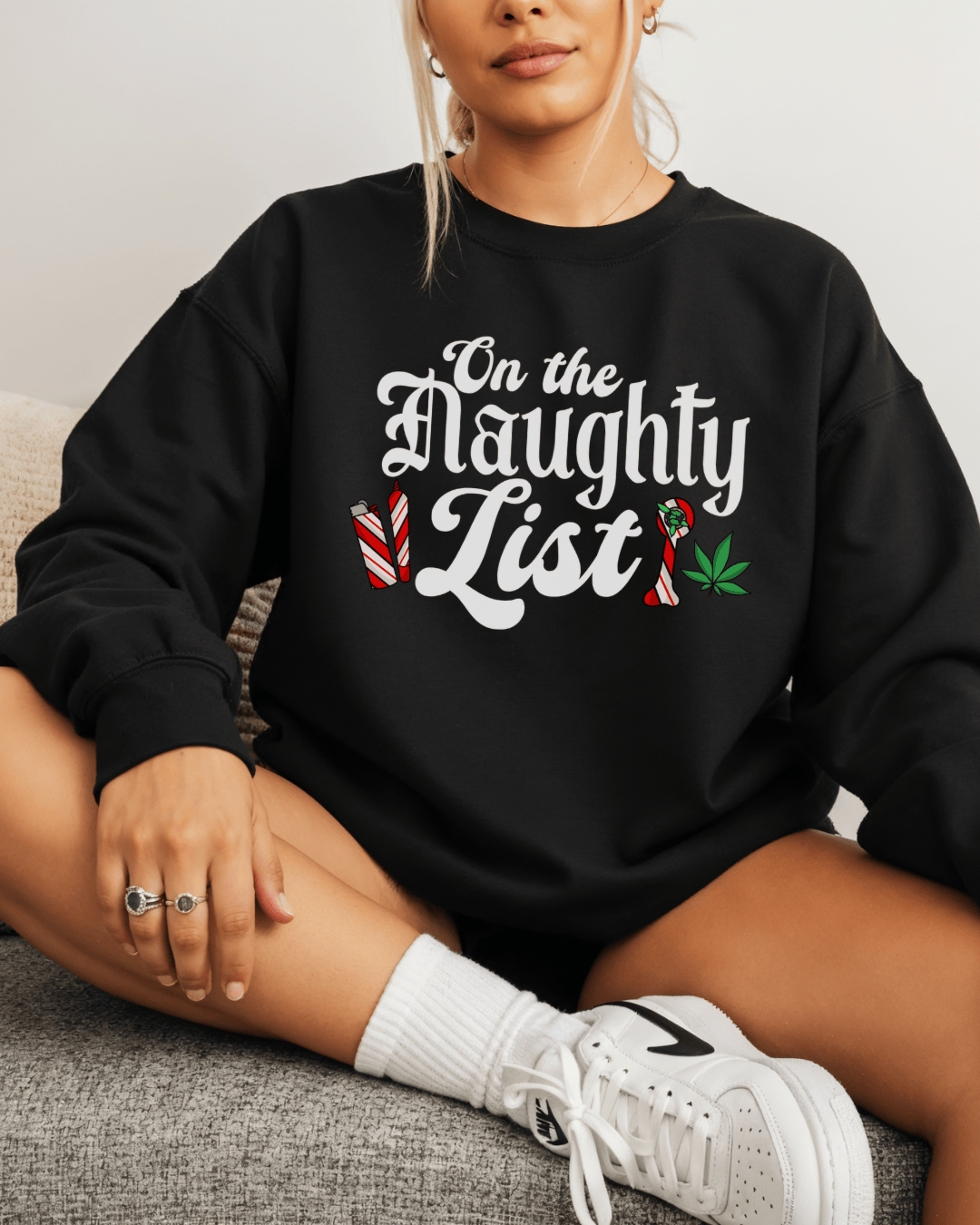 On The Naughty List Crewneck Sweatshirt