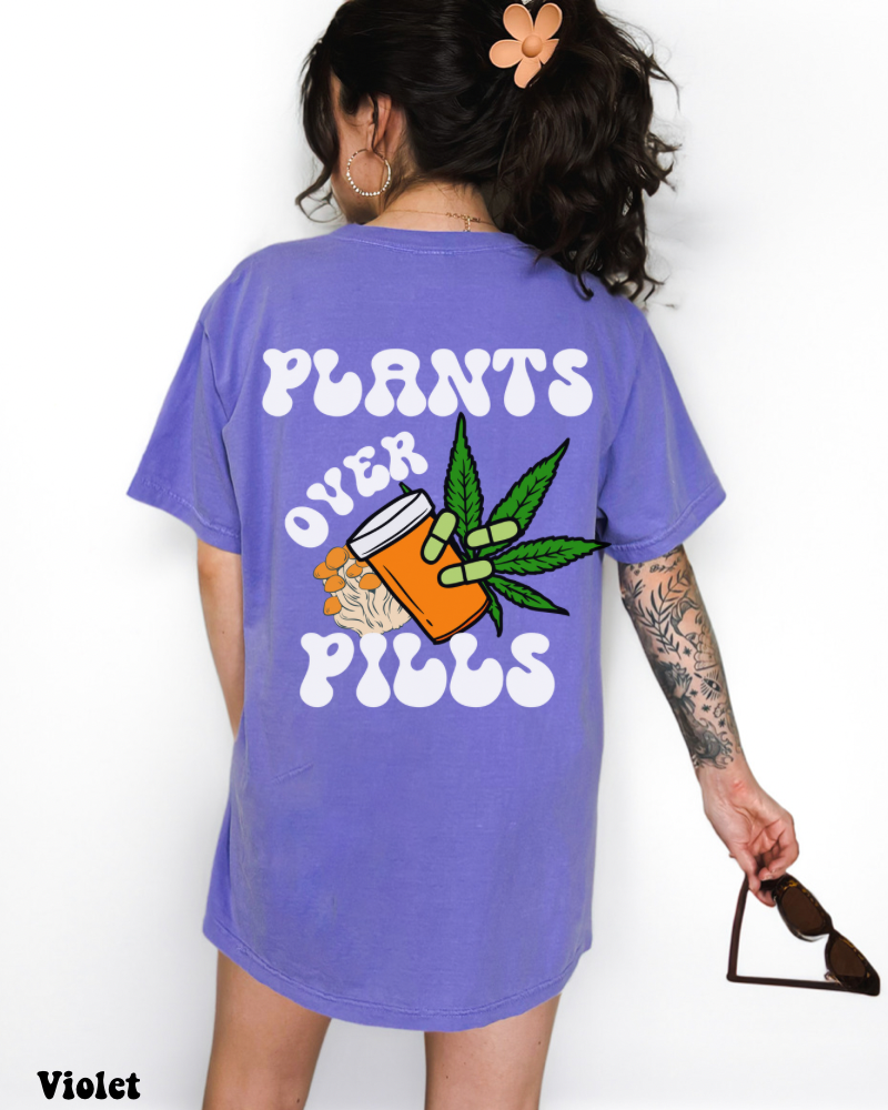 Plants Over Pills Unisex Tee