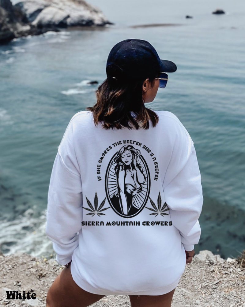 If She Smokes The Reefer Crewneck Sweatshirt(Unisex)