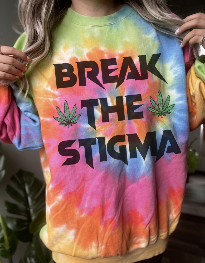 Break The Stigma Tie-Dye Sweatshirt