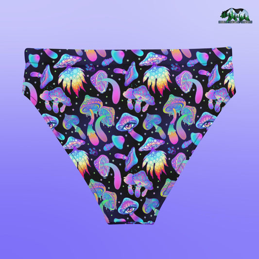 Magic Mushroom Bikini Bottoms (High Waisted)