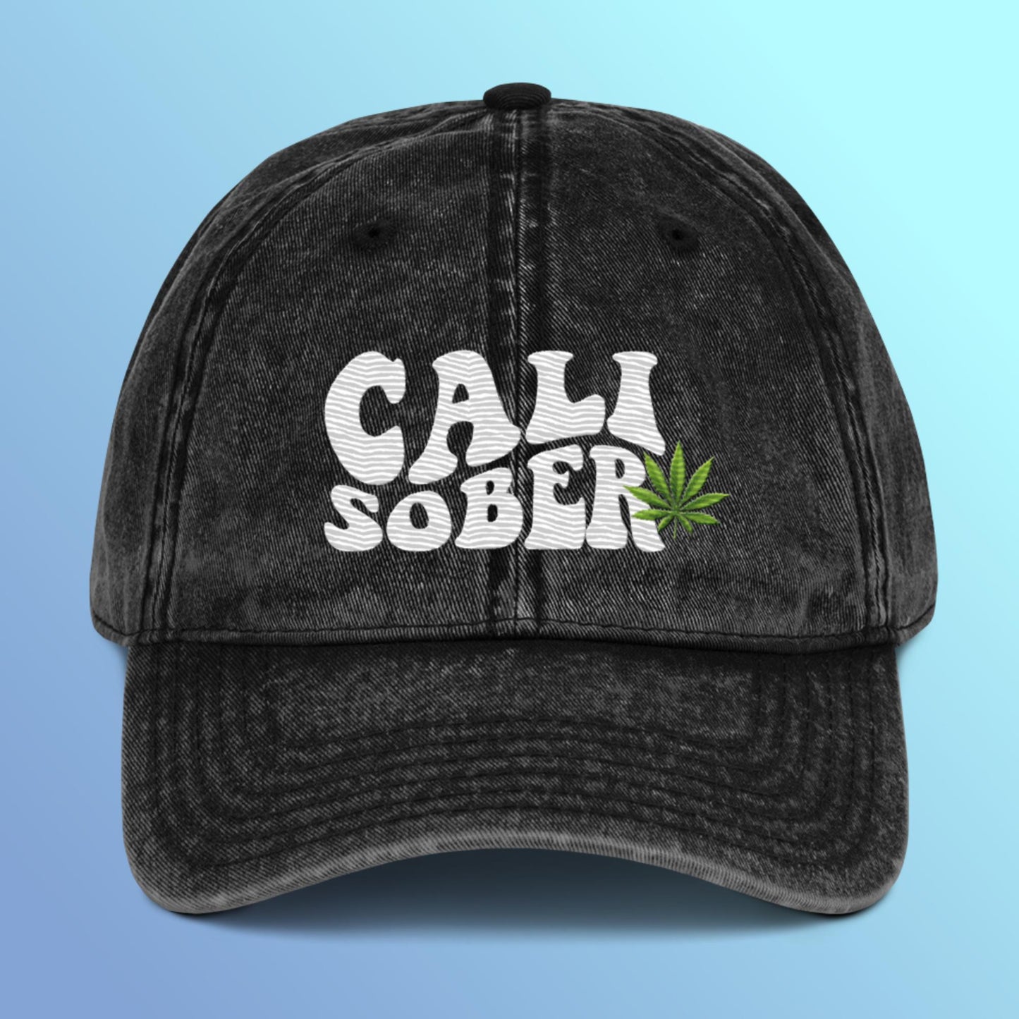 Cali Sober Vintage Cotton Twill Cap