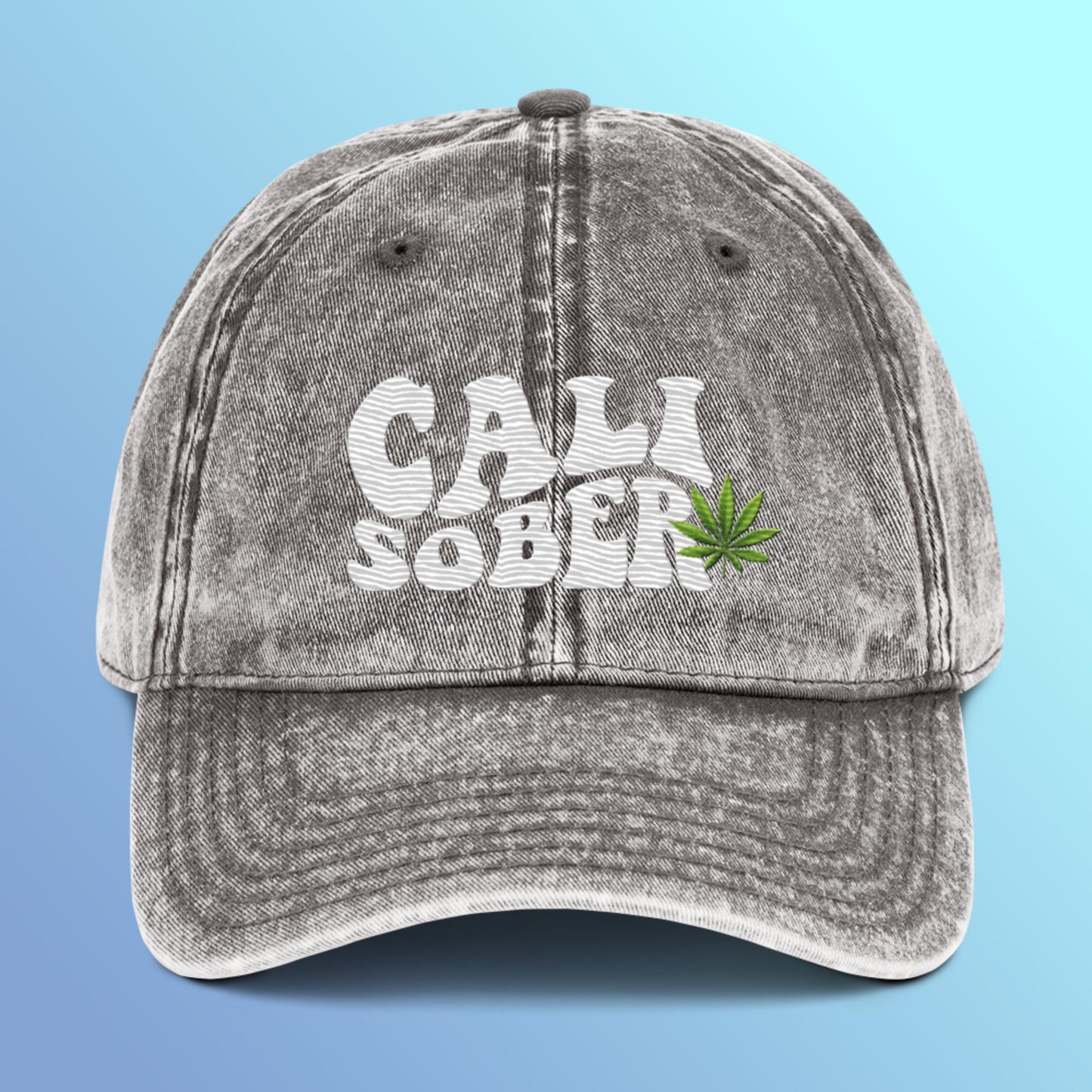 Cali Sober Vintage Cotton Twill Cap