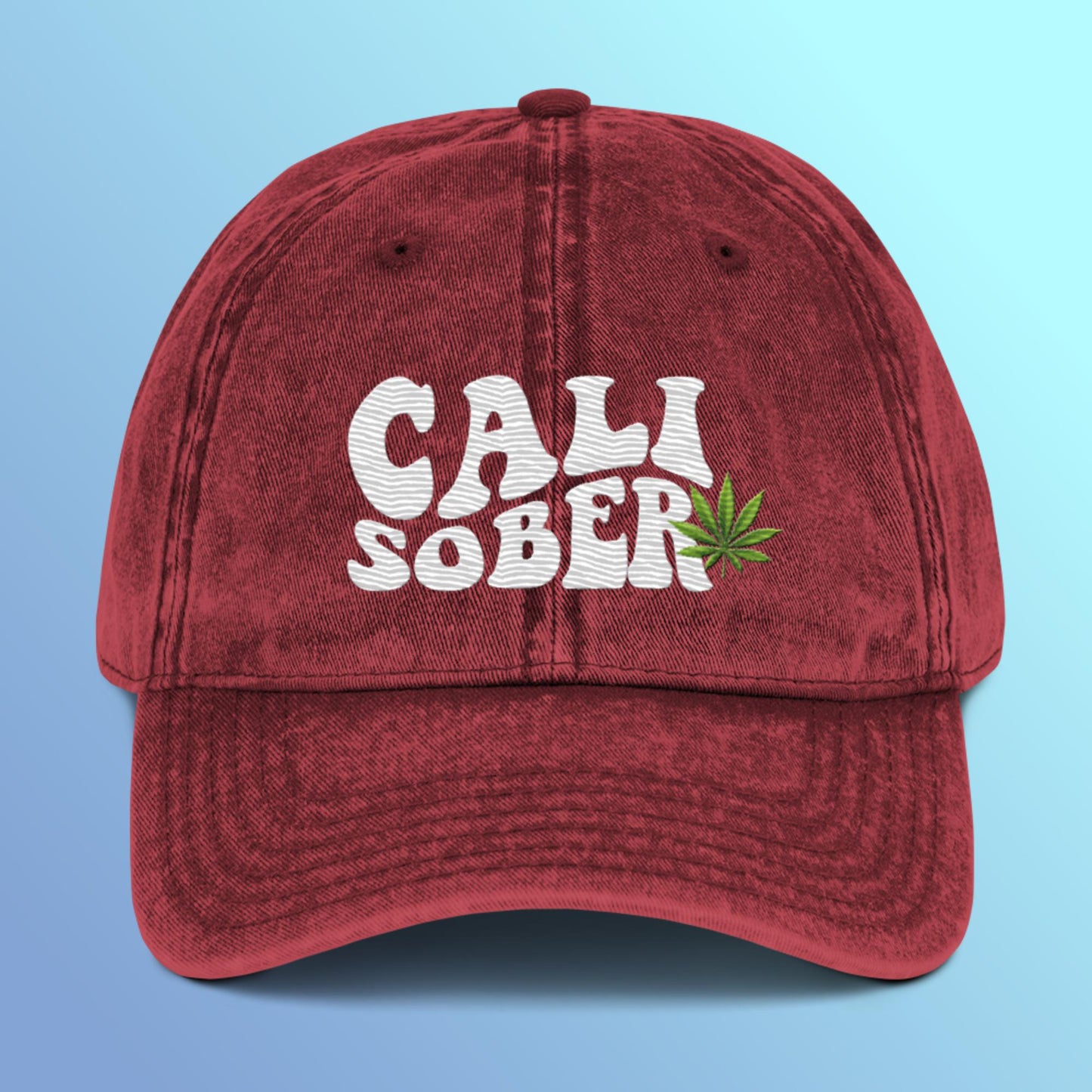 Cali Sober Vintage Cotton Twill Cap