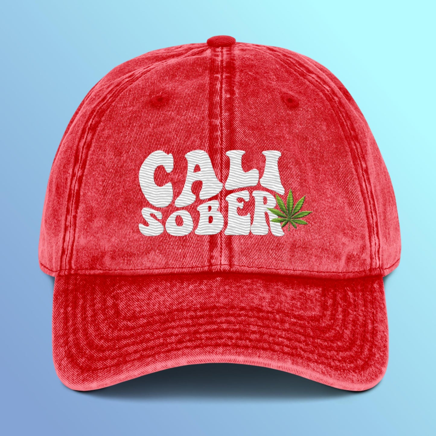 Cali Sober Vintage Cotton Twill Cap