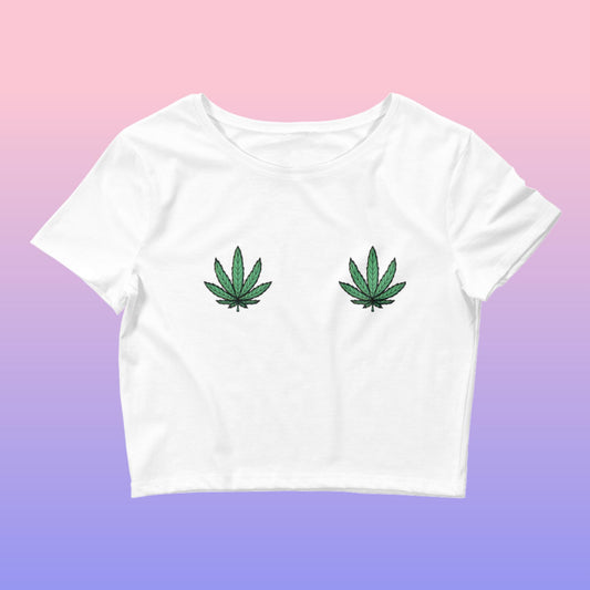 Weed Leaf Crop Top